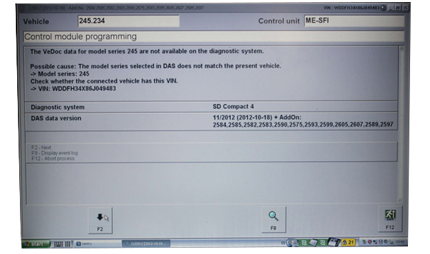 V2012.11 MB SDはオフラインで2つをプログラムするコンパクト4の星サポートを接続します