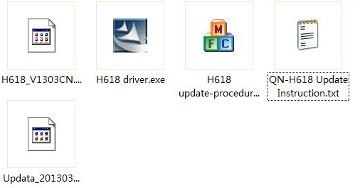 H618リモート コントローラーのためのファイル