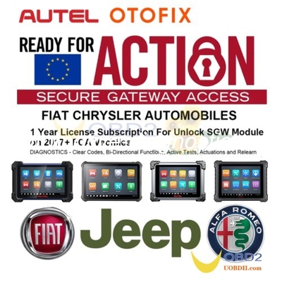良い価格 [オンラインアクティベーション] オートル ヨーロッパの FCA クライスラー フィアット アルファ SGW セキュリティゲートウェイ 解錠サービス オートル/オートフィックス ツール オンライン