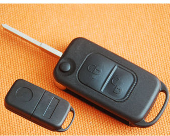 良い価格 ベンツ 2 ボタン フリップ遠隔主貝、2 つのトラック フリップ キーの刃が付いている自動遠隔主ブランク オンライン