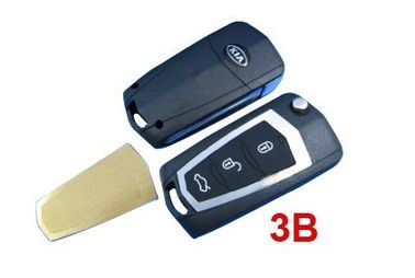 良い価格 KIA 新しい Carens は電池の金属が付いている遠隔キー ケース/キーのブランク 3 ボタンを変更しました オンライン